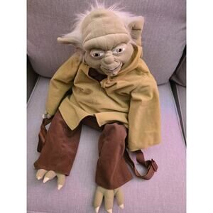 RARE Disney Parks Star Wars Yoda Backpack Buddies Plush 24”